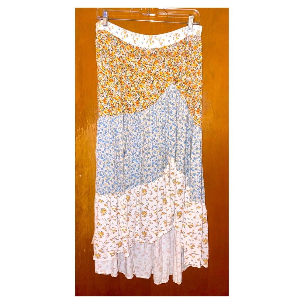 Floral Boho Maxi Skirt
